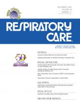 Respiratory Care: 49 (11)