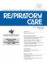 Respiratory Care: 51 (5)