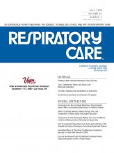 Respiratory Care: 51 (7)