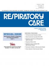 Respiratory Care: 51 (8)