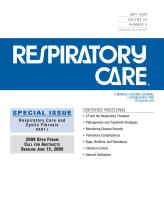 Respiratory Care: 54 (5)