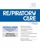 Respiratory Care: 54 (6)