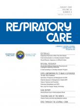 Respiratory Care: 54 (8)