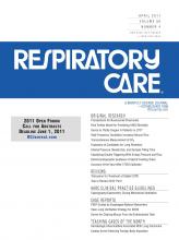 Respiratory Care: 56 (4)