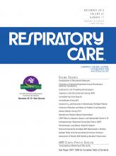 Respiratory Care: 57 (11)