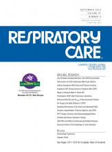 Respiratory Care: 57 (9)