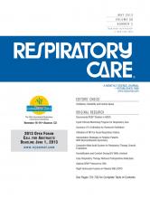 Respiratory Care: 58 (5)