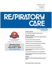 Respiratory Care: 61 (2)