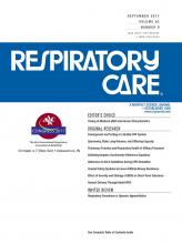 Respiratory Care: 62 (9)