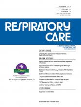 Respiratory Care: 64 (10)